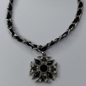 Necklace , black stones